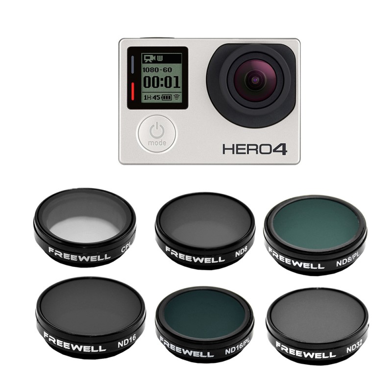 Iberdron Pack 6 filtros Freewell para GoPro